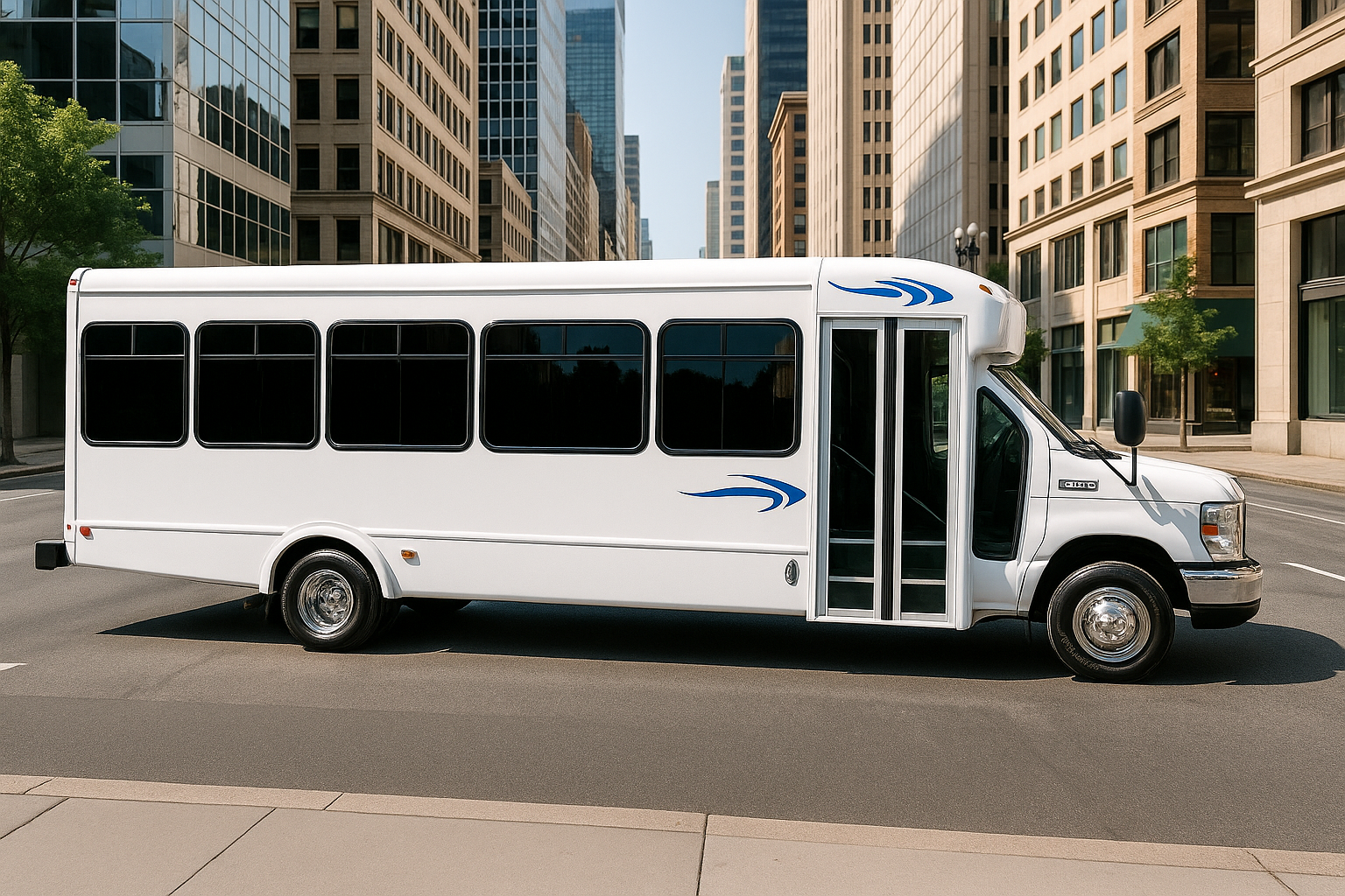 16 Passenger Coach Bus Exterior